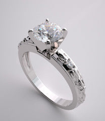 UNIQUE ENGAGEMENT RING SETTING DIAMOND ACCENTED