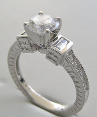 STUNNING DIAMOND ENGAGEMENT RING SETTING