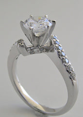 DIFFERENT DIAMOND ACCENT ENGAGEMENT RING SETTING