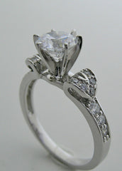 FEMININE DIAMOND DETAILED ENGAGEMENT RING SETTING