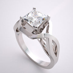 GEOMETRIC DECO STYLE ENGAGEMENT RING SETTING FROM THE ARCHITECTURAL DESIGN COLLECTION