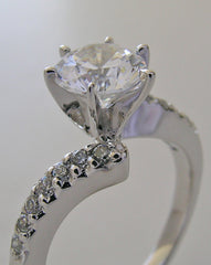 DIFFERENT DIAMOND ACCENT ENGAGEMENT RING SETTING