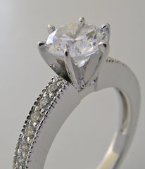 ELEGANT VERSATILE DIAMOND ENGAGEMENT RING SETTING