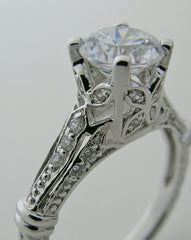 SPECIAL ENGAGEMENT RING SETTING OR REMOUNT DIAMOND ACCENTS