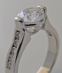 ELEGANT MODERN BEZEL DESIGN ENGAGEMENT RING SETTING