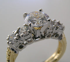 INTERSETING TWO TONE RING SETTING