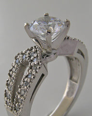 UNIQUE SPLIT SHANK RING SETTING FOR ENGAGEMENT OR RIGHT HAND