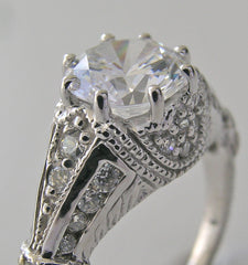 ELEGANT ART DECO STYLE DIAMOND SETTING