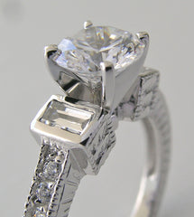 STUNNING DIAMOND ENGAGEMENT RING SETTING