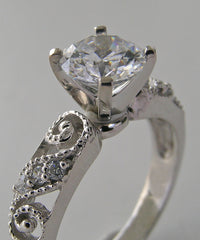 ANTIQUE ART DECO STYLE DIAMOND ENGAGEMENT RING SETTING