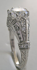 ELEGANT ART DECO STYLE DIAMOND SETTING