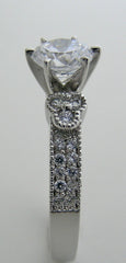 DIFFERENT RING SETTING WITH ART DECO STYLE AND DIAMOND ACCENT