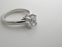 PLAIN SOLITAIRE SURPRISE DIAMOND ENGAGEMENT RING SETTING MOUNTING