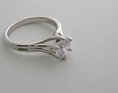 TIMELESS SOLITAIRE SIX PRONG ENGAGEMENT RING SETTING