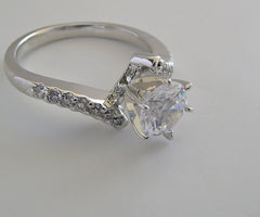 DIFFERENT DIAMOND ACCENT ENGAGEMENT RING SETTING