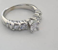 UNUSUAL DIAMOND ENGAGEMENT RING SETTING