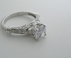 SPECIAL ENGAGEMENT RING SETTING OR REMOUNT DIAMOND ACCENTS