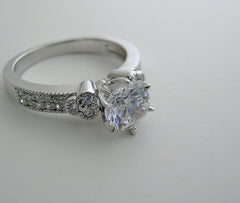 DIFFERENT RING SETTING WITH ART DECO STYLE AND DIAMOND ACCENT