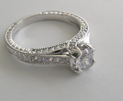 INTERESTING DIAMOND ENGAGEMENT RING SETTING