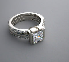 SPECIAL MODERN SPLIT SHANK DIAMOND ENGAGEMENT RING SETTING