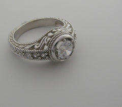 RING SETTING OR RING REMOUNT SETTING DESIGNER COLLECTION DIAMOND ACCENT