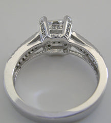 ENGAGEMENT RING SETTING WITH SPLIT DIAMOND SHANK