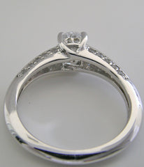 PRETTY OVAL SHAPE ENGAGEMENT RING SETTING WITH DIAMOND ACCENT