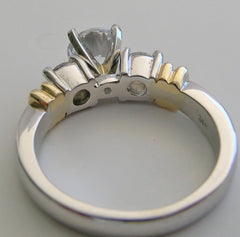 SIMPLISTIC TWO TONE DIAMOND RING SETTING