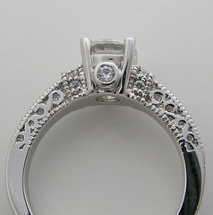 BEAUTIFUL DESIGN DIAMOND ACCENTED ENGAGEMENT RING OR REMOUNT SETTING