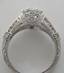 ELEGANT ART DECO STYLE DIAMOND SETTING