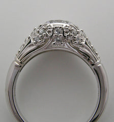 BEAUTIFUL ART DECO ANTIQUE STYLE DIAMOND ACCENT ENGAGEMENT RING SETTING OR RE-MOUNT