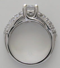 ENCRUSTED DIAMOND ENGAGEMENT RING SETTING OR REMOUNT RING