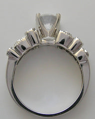 RING SETTING MIL GRAIN DIAMOND ACCENT TO FIT ANY SHAPE AND SIZE GEMSTONE