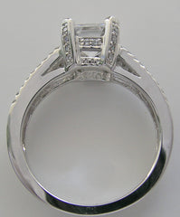 ENGAGEMENT RING SETTING WITH SPLIT DIAMOND SHANK