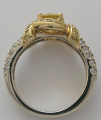 OUTSTANDING TWO TONE DIAMOND ACCENT RING SETTING OR REMOUNT